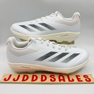 Adidas Adizero Electric TPU Baseball Cleats White Black IF8491 Men's Sizes NWT